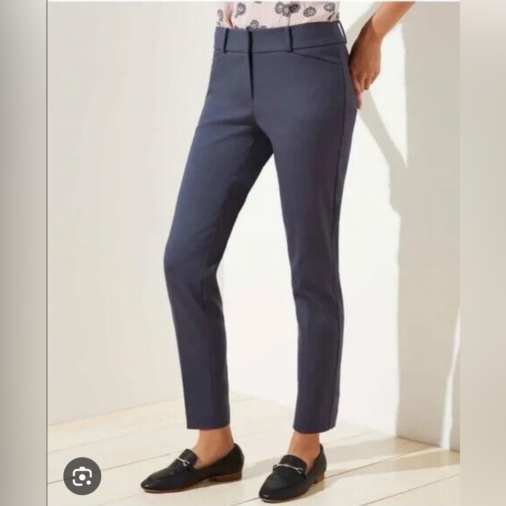 LOFT ankle trousers‎ slacks pants brown plaid - Picture 3 of 3